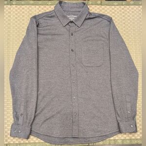 Wool & Prince Merino Wool Nylon Button Up Shirt Men's Size Large Made in Korea